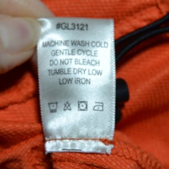 Graham Luxe Lightweight Performance Full Zip Golf Jacket Size XL Orange - Picture 8 of 9